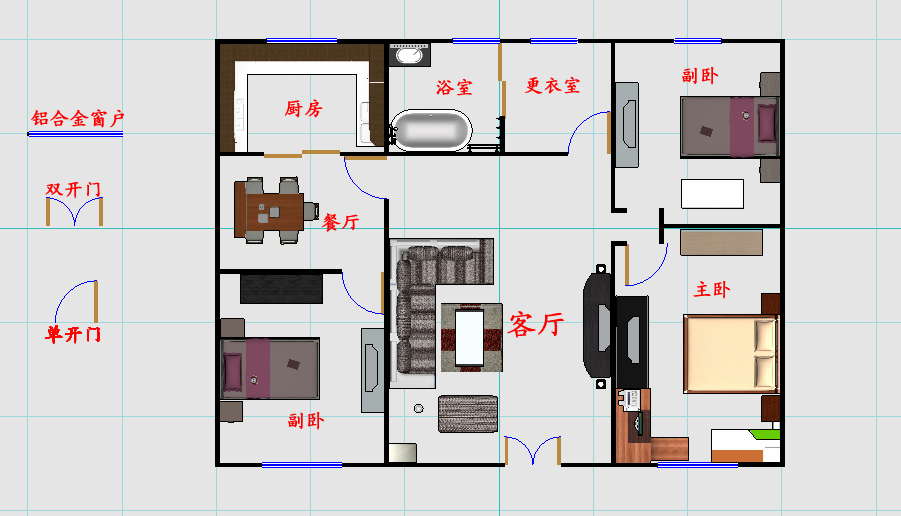 农村房屋设计图 农村一层房屋设计图